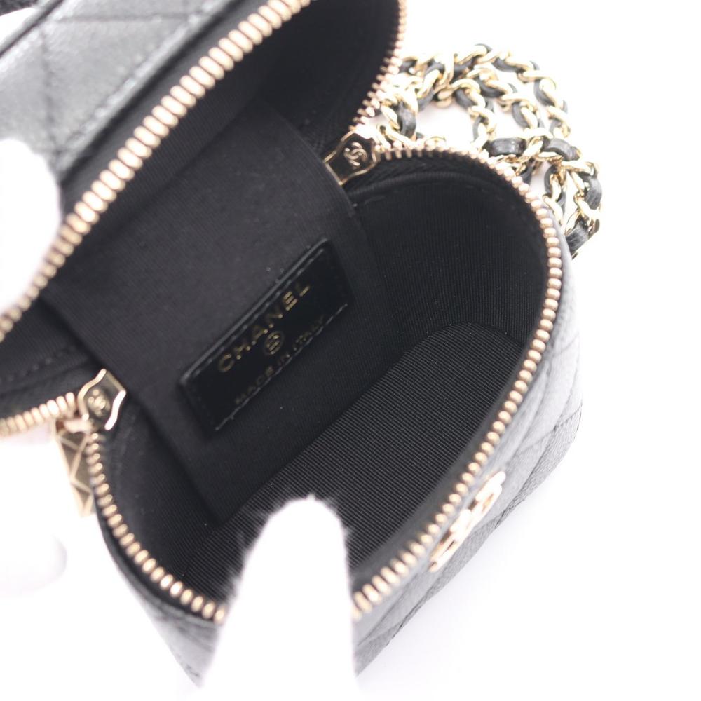Chanel Matelasse Small Vanity Shoulder Bag Black - Picture 3 of 7